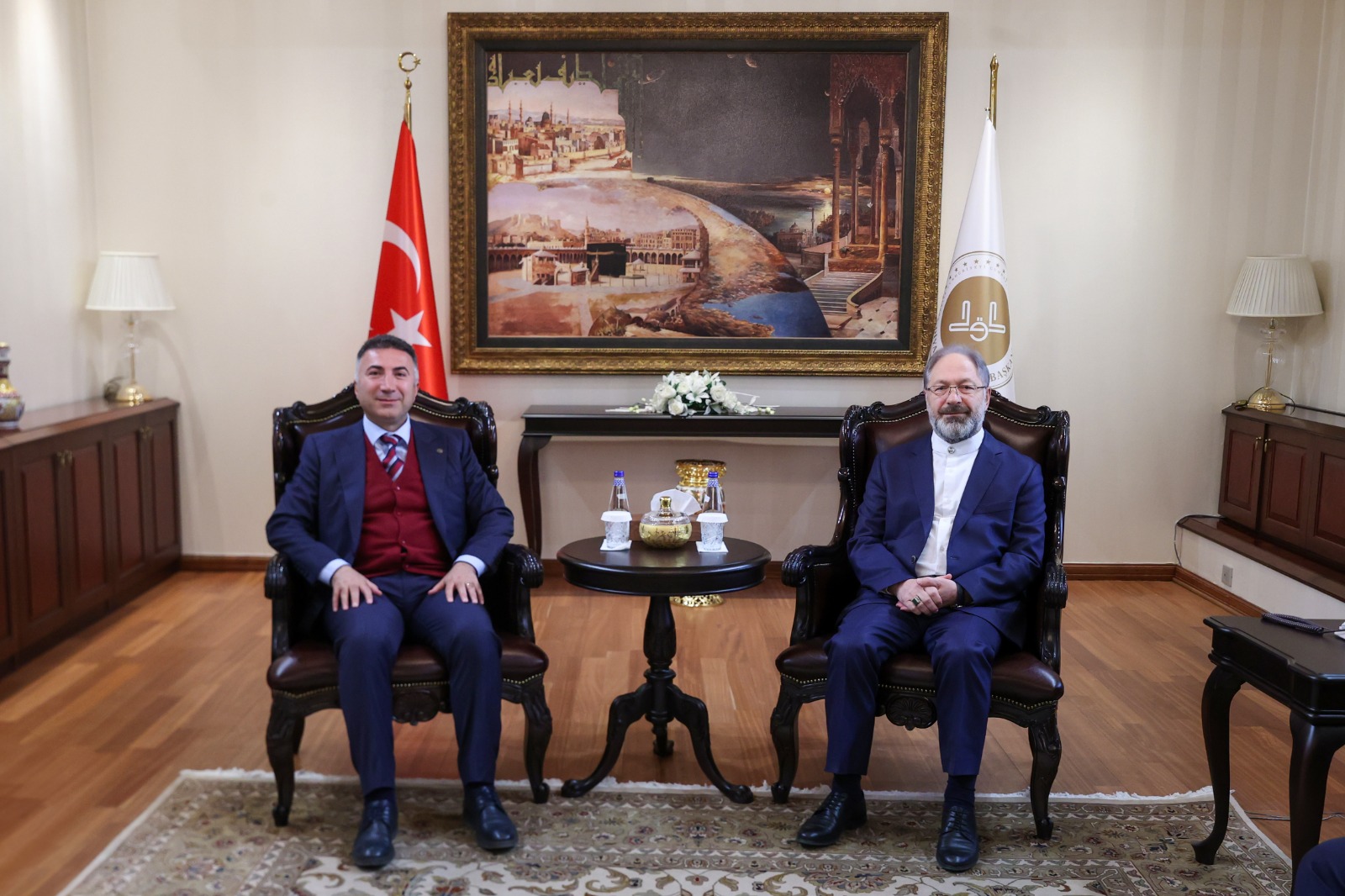 Batman Üniversitesi Rektörü Demir'den Diyanet İşleri Başkanı Erbaş'a Ziyaret (1)