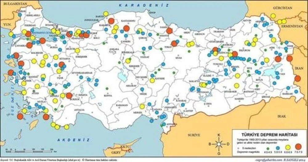 Türkiye Deprem Riski Haritası Hangi İller Ne Kadar Riskli (3)