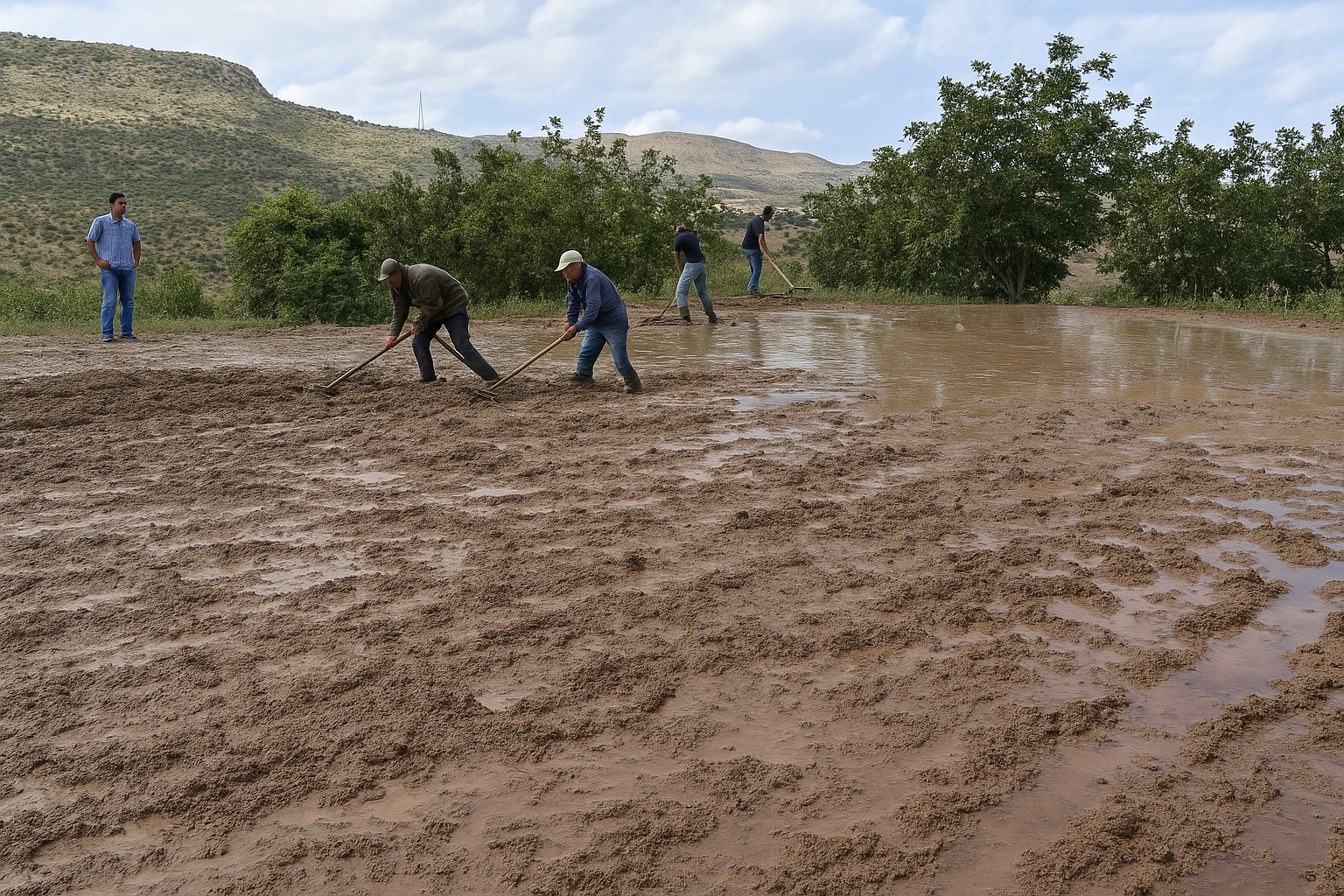 Gönüllü’de Pirinç Ekimi Başladı1