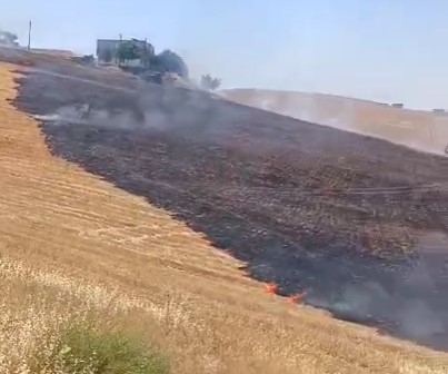 Karayün Köyü’nde Anız Yangını! (2)