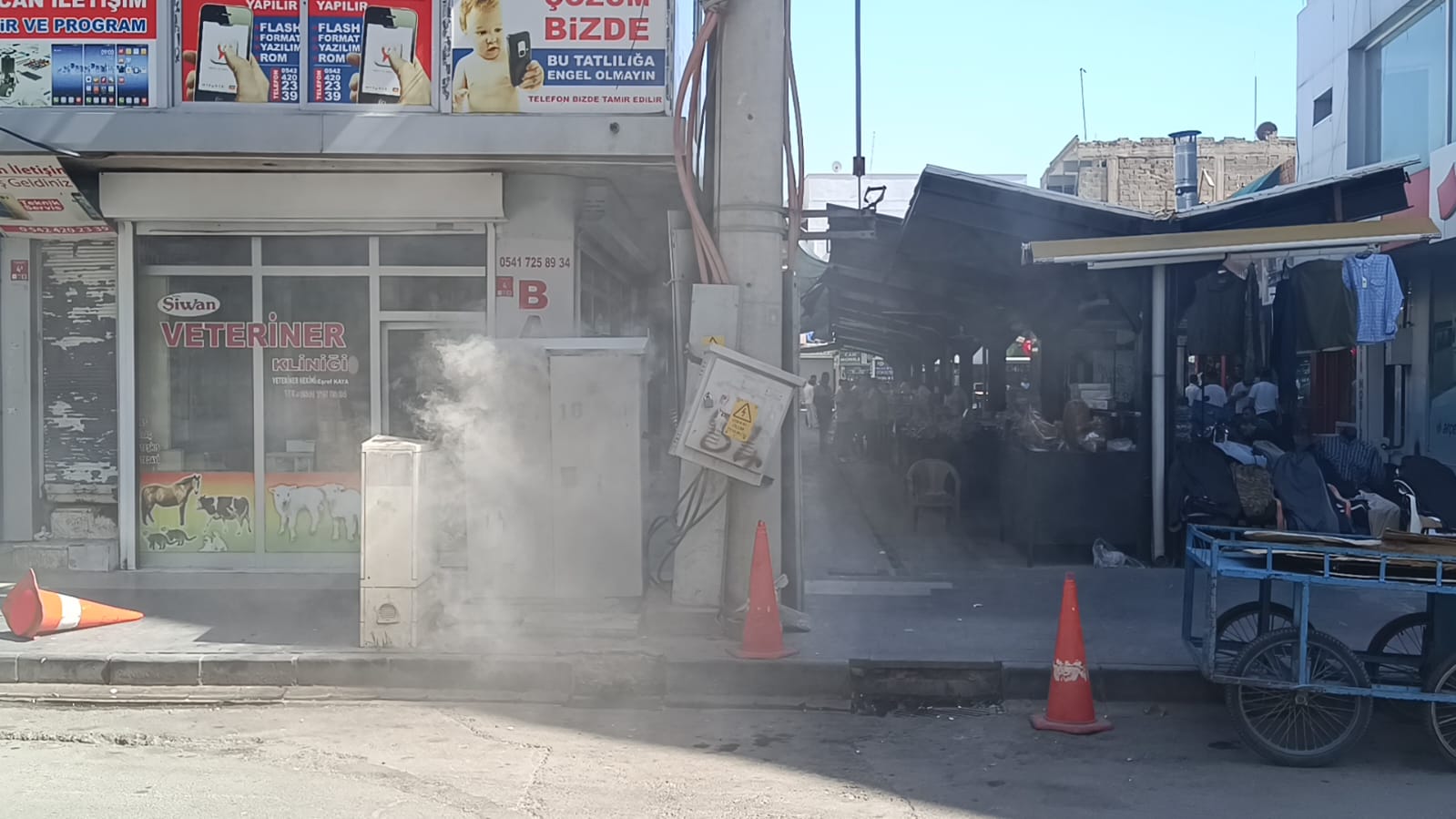 Meydan Mahallesi’nde Trafo Yangını (1)