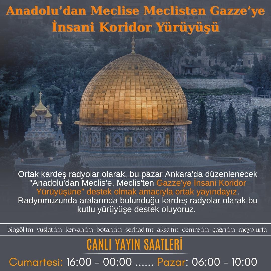 Batman Dahil Dokuz İlde Gazze İçin Canlı Yayın Desteği 72