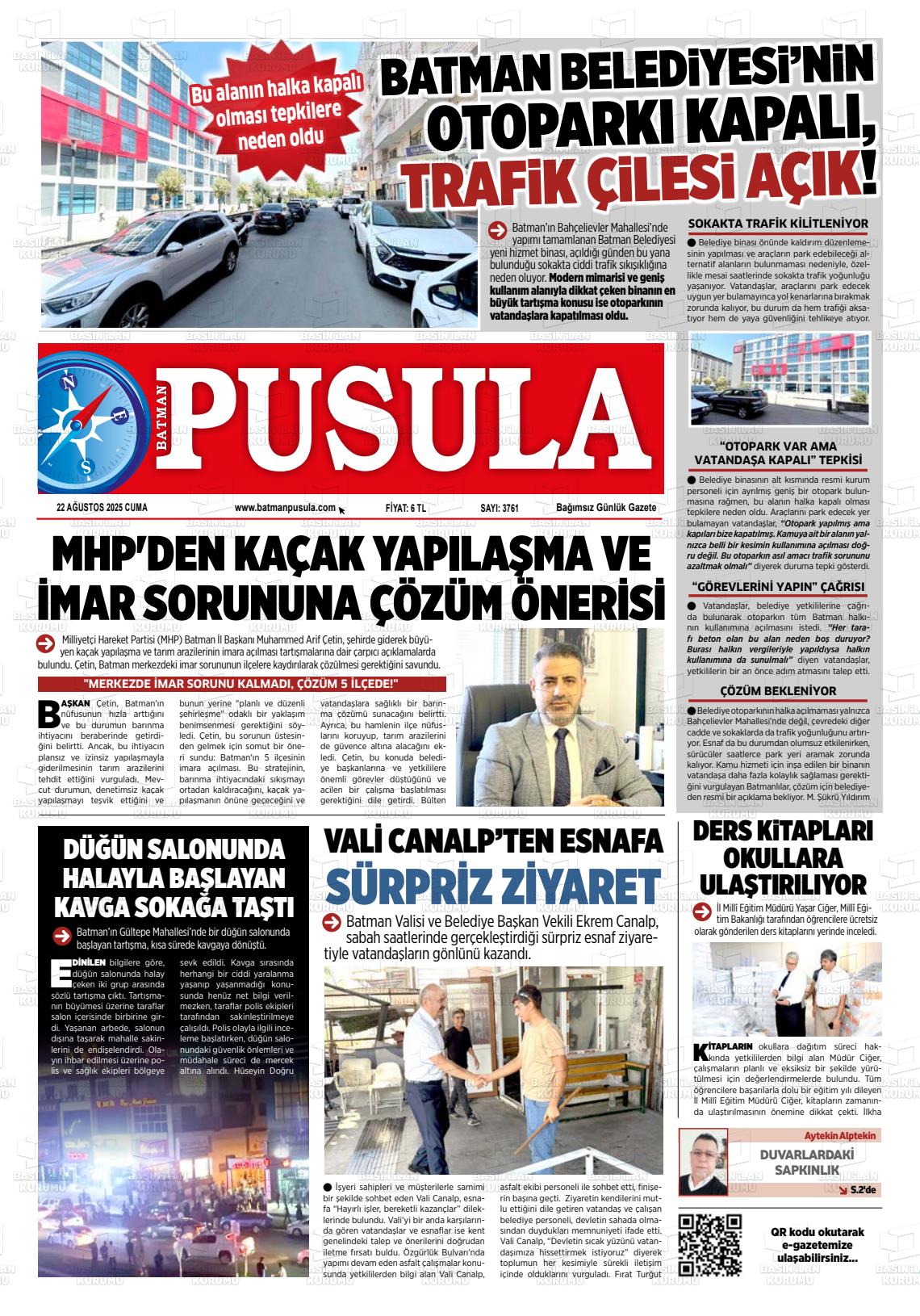 Batman Gazete Manşetleri 20 Ağustos 2025 (5)