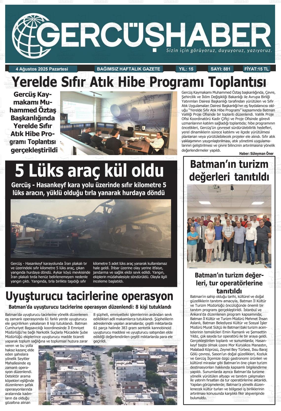 Batman Gazete Manşetleri 4 Ağustos 2025 (8)