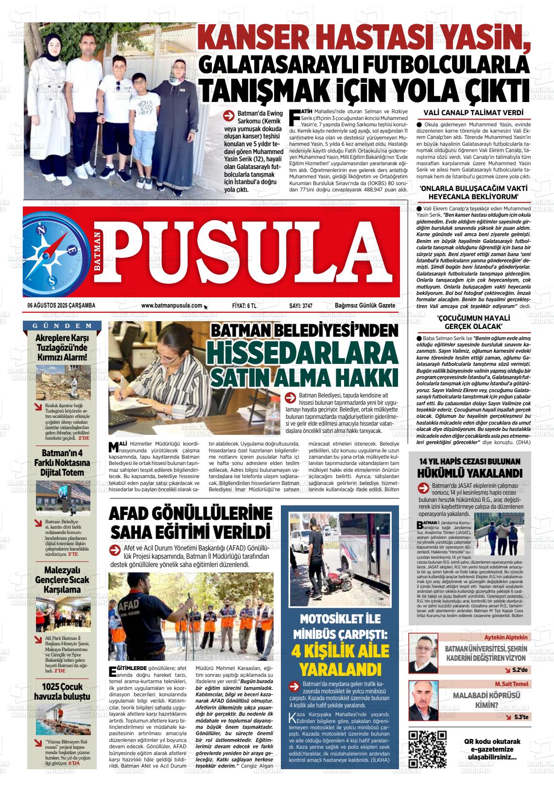 Batman Gazete Manşetleri 6 Ağustos 2025 (5)