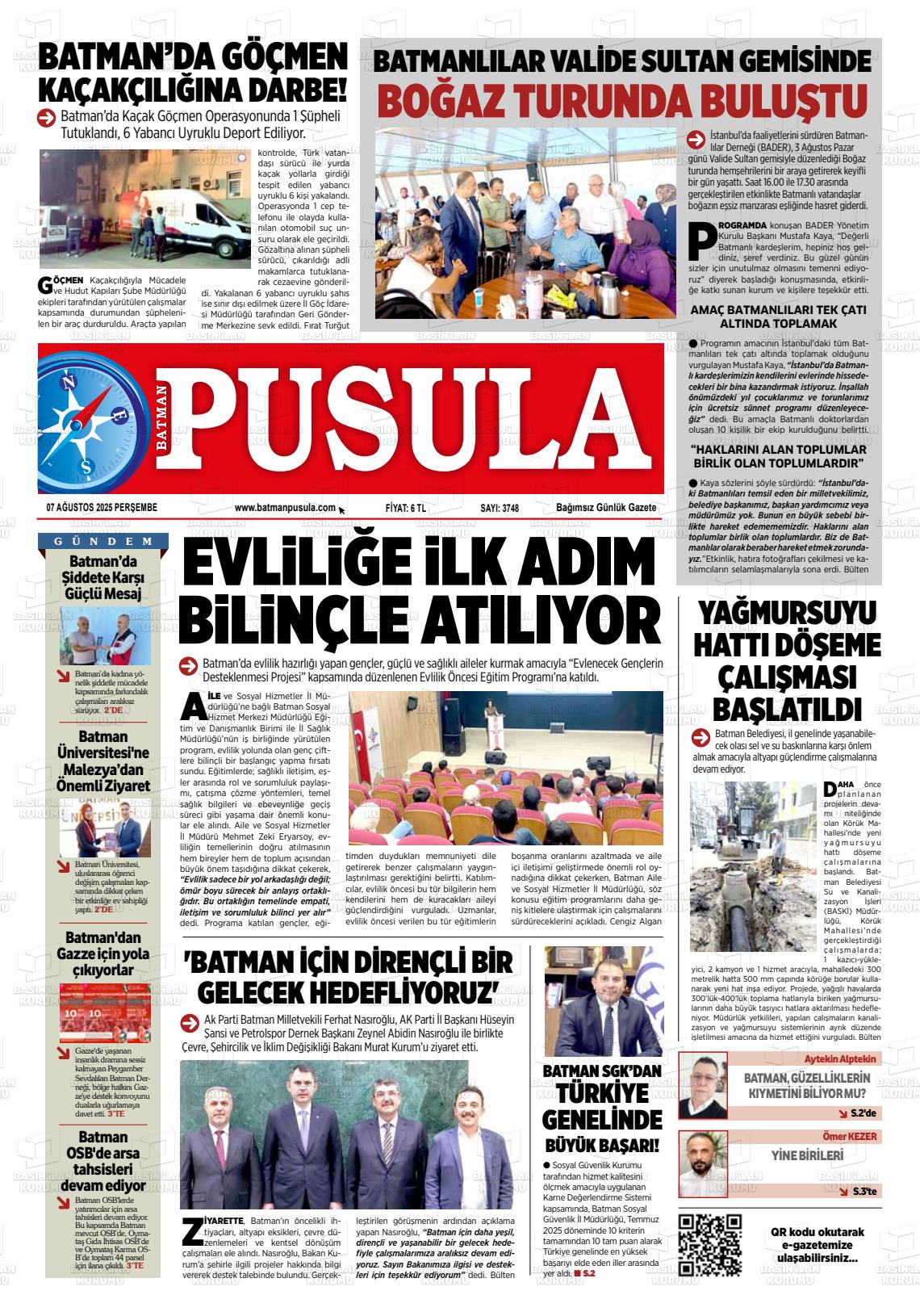 Batman Gazete Manşetleri 7 Ağustos 2025 (8)