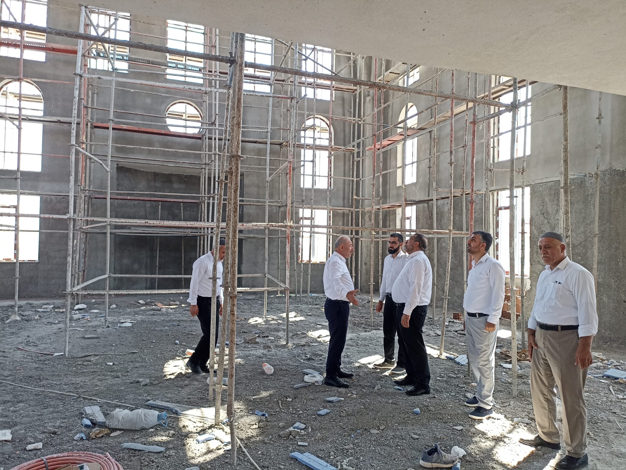 İl Müftüsü Durmuş'tan Cami İnşaatını Ziyaret Etti (3)