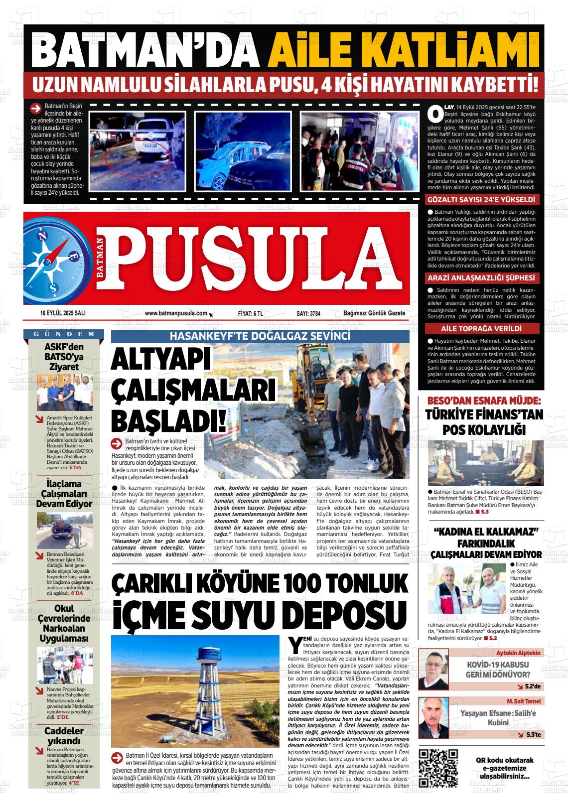 Batman Gazete Manşetleri 16 Eylül 2025 (5)