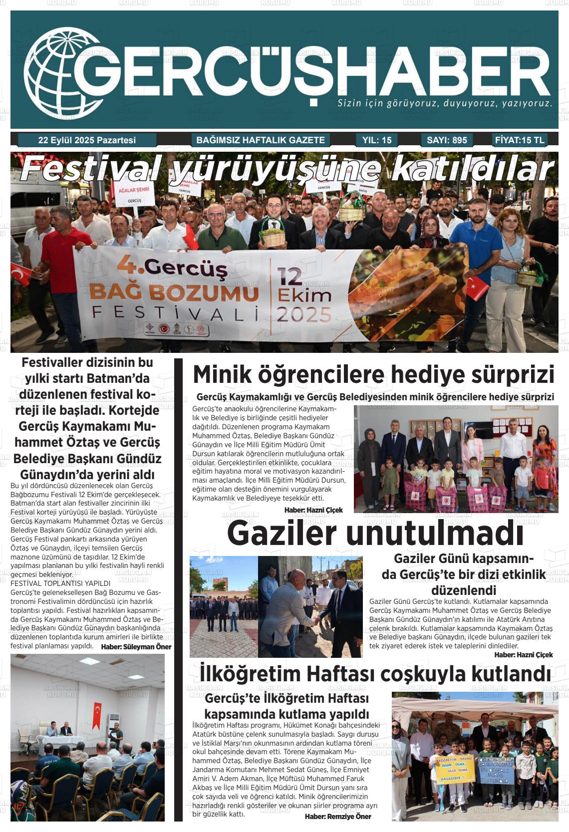 Batman Gazete Manşetleri 22 Eylül 2025 (6)