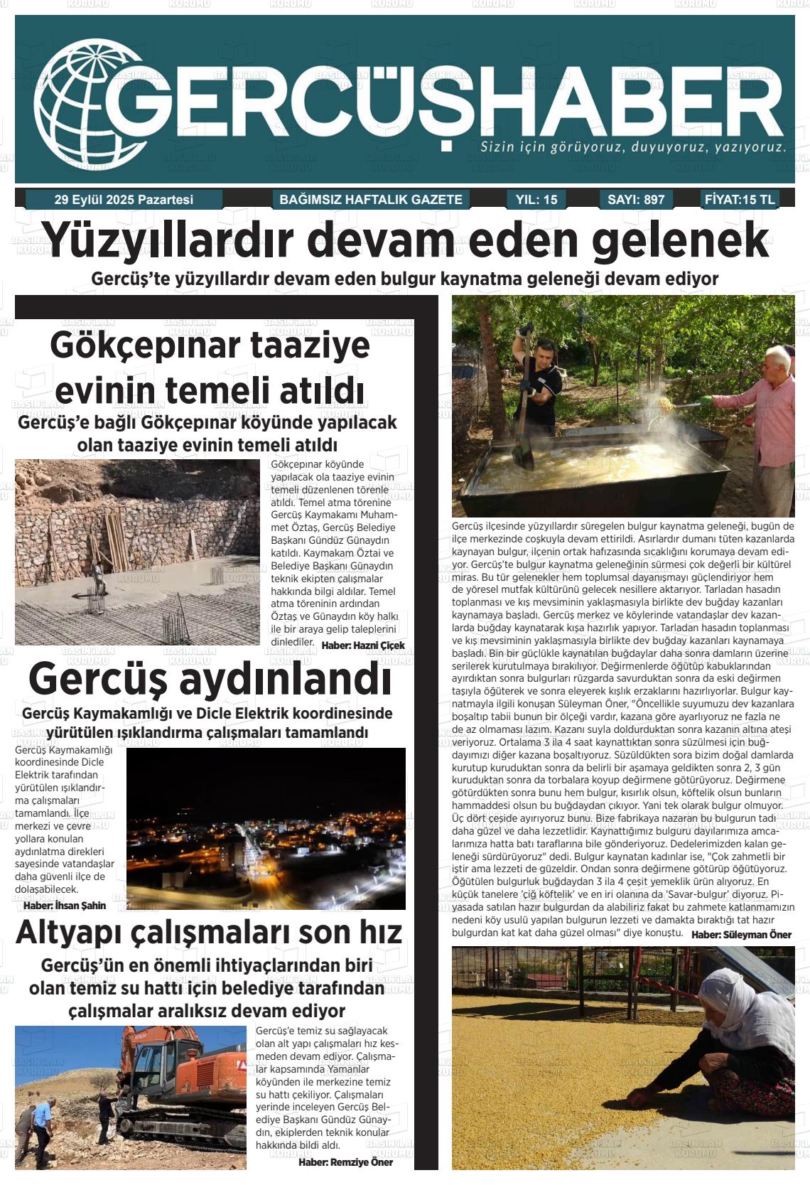 Batman Gazete Manşetleri 29 Eylül 2025 (6)