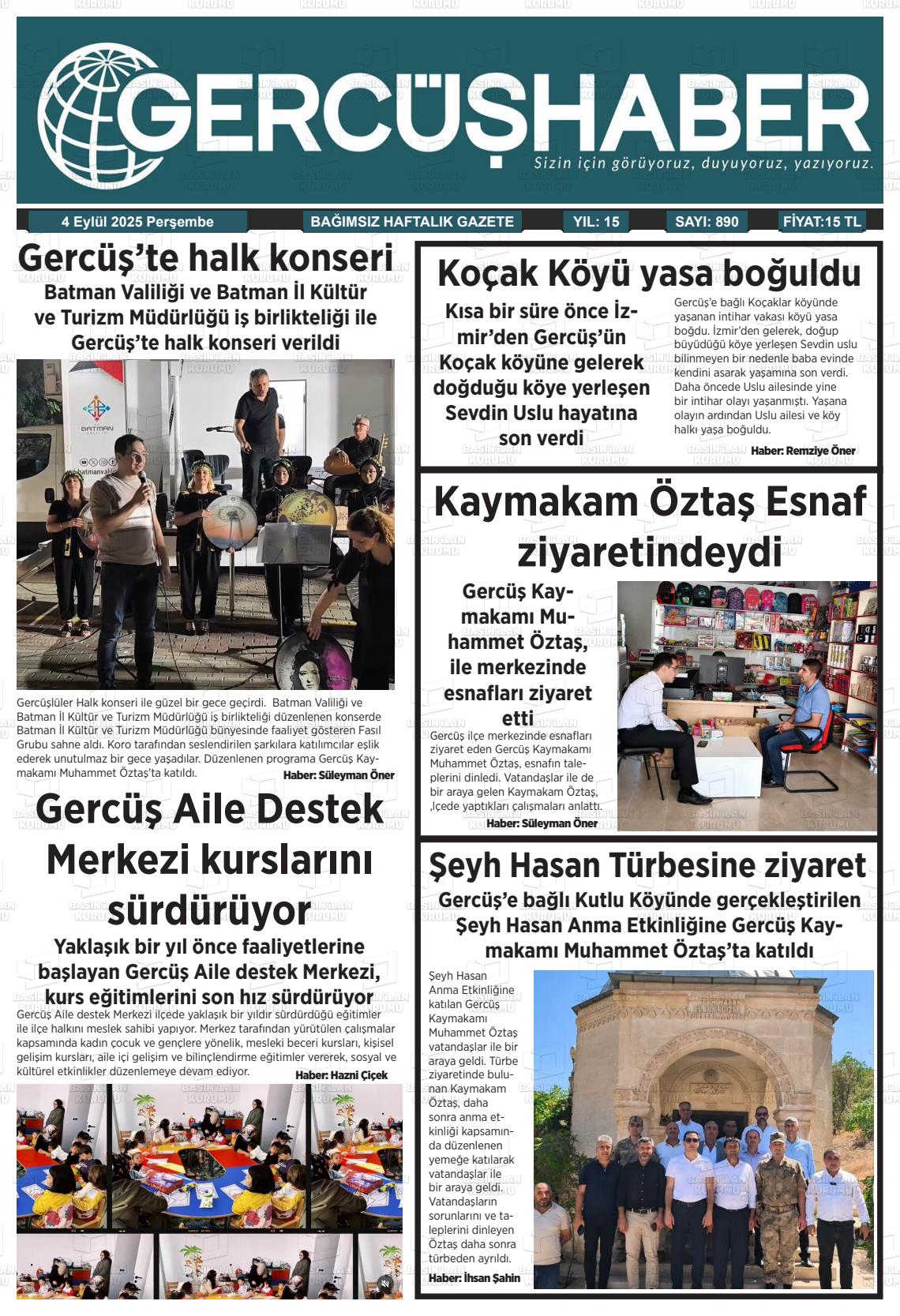 Batman Gazete Manşetleri 4 Eylül 2025 (6)