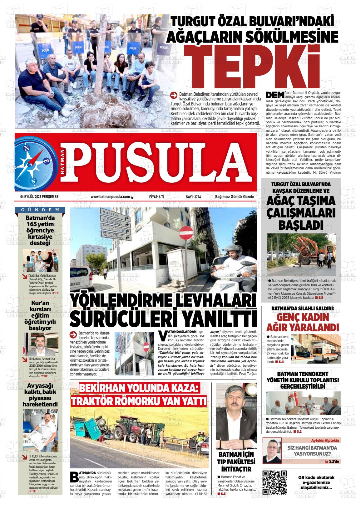 Batman Gazete Manşetleri 4 Eylül 2025 (8)