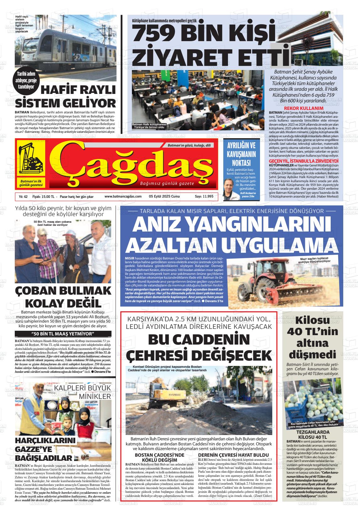 Batman Gazete Manşetleri 5 Eylül 2025 (2)