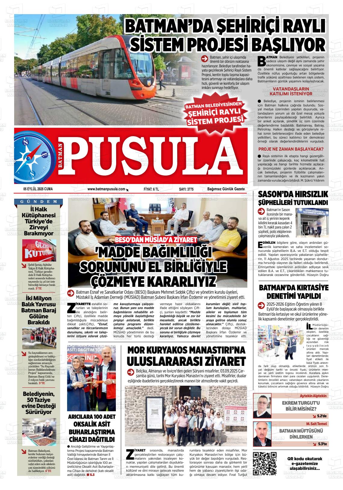 Batman Gazete Manşetleri 5 Eylül 2025 (5)