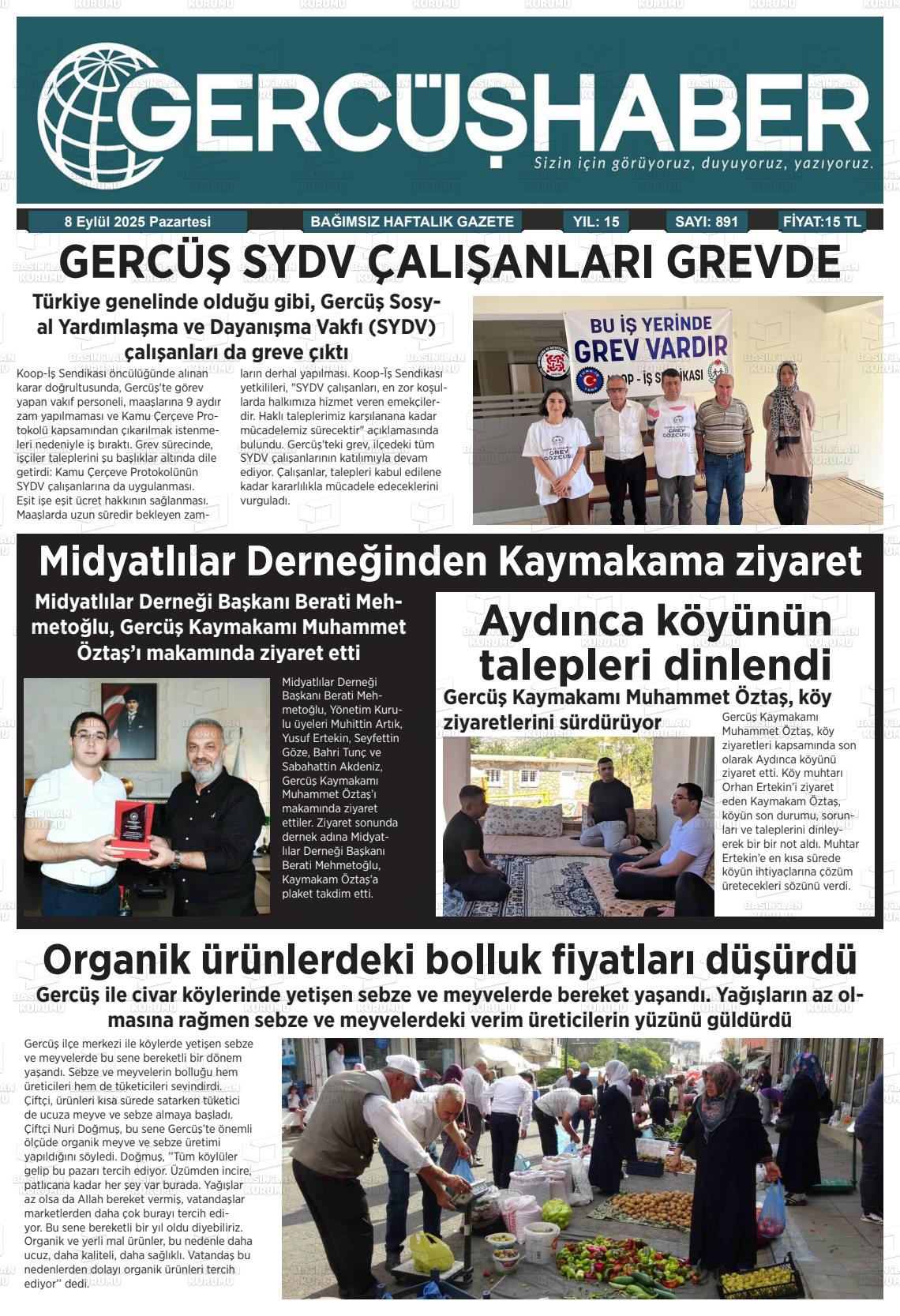 Batman Gazete Manşetleri 8 Eylül 2025 (6)