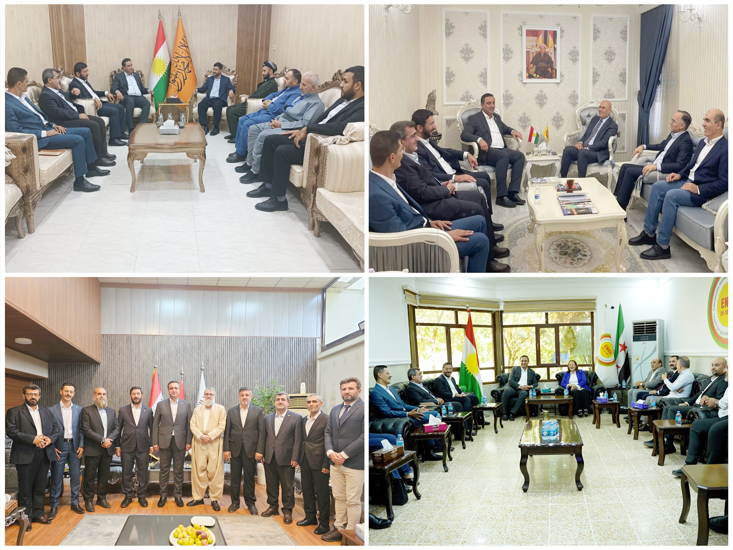 Hüda Par Heyeti, Kürdistan Bölgesi'nde Siyasi Partilerle Görüştü2