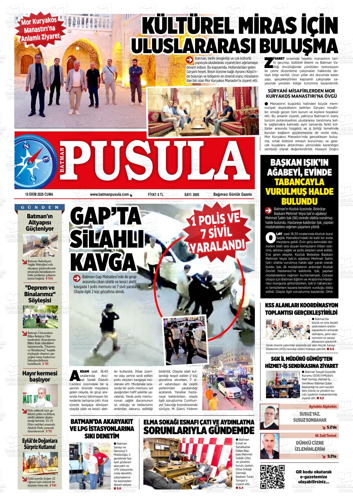 Batman Gazete Manşetleri 10 Ekim 2025 (4)