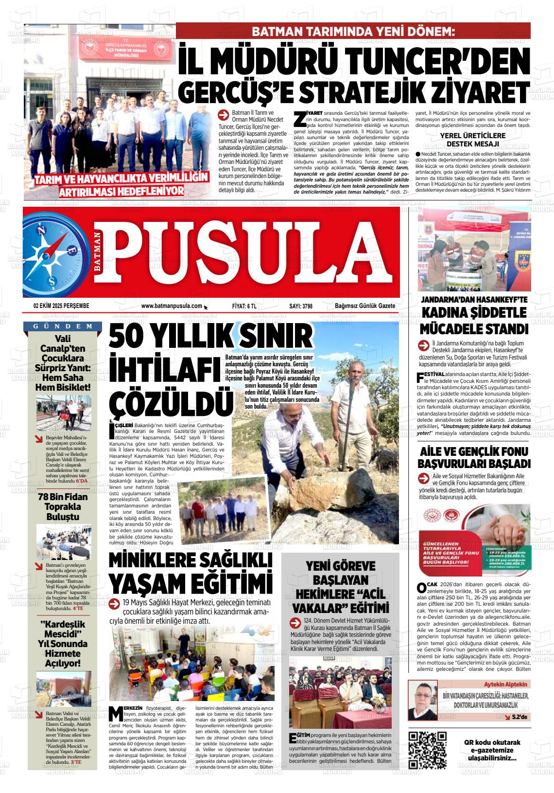 Batman Gazete Manşetleri 2 Ekim 2025 (8)