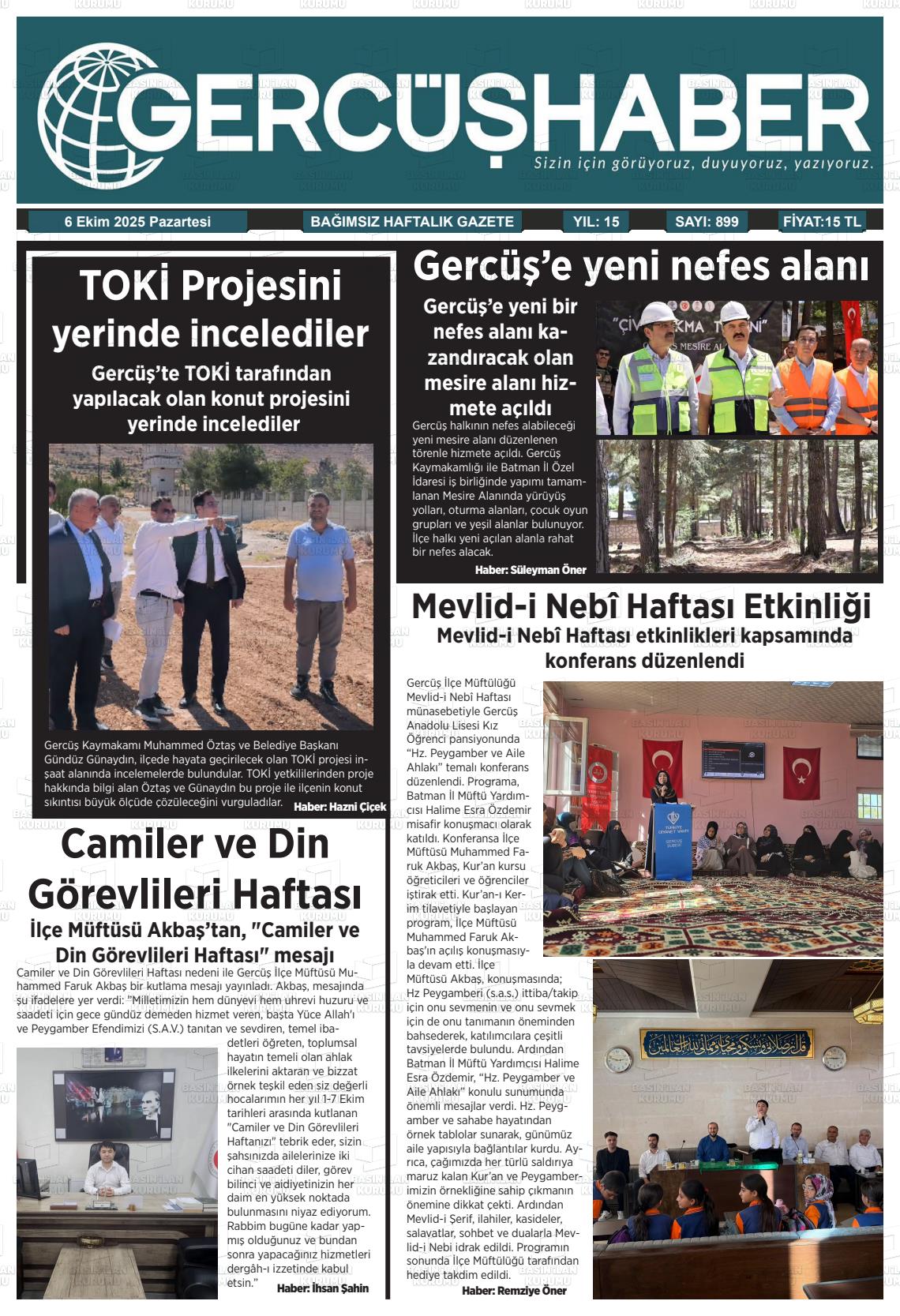 Batman Gazete Manşetleri 6 Ekim 2025 (6)