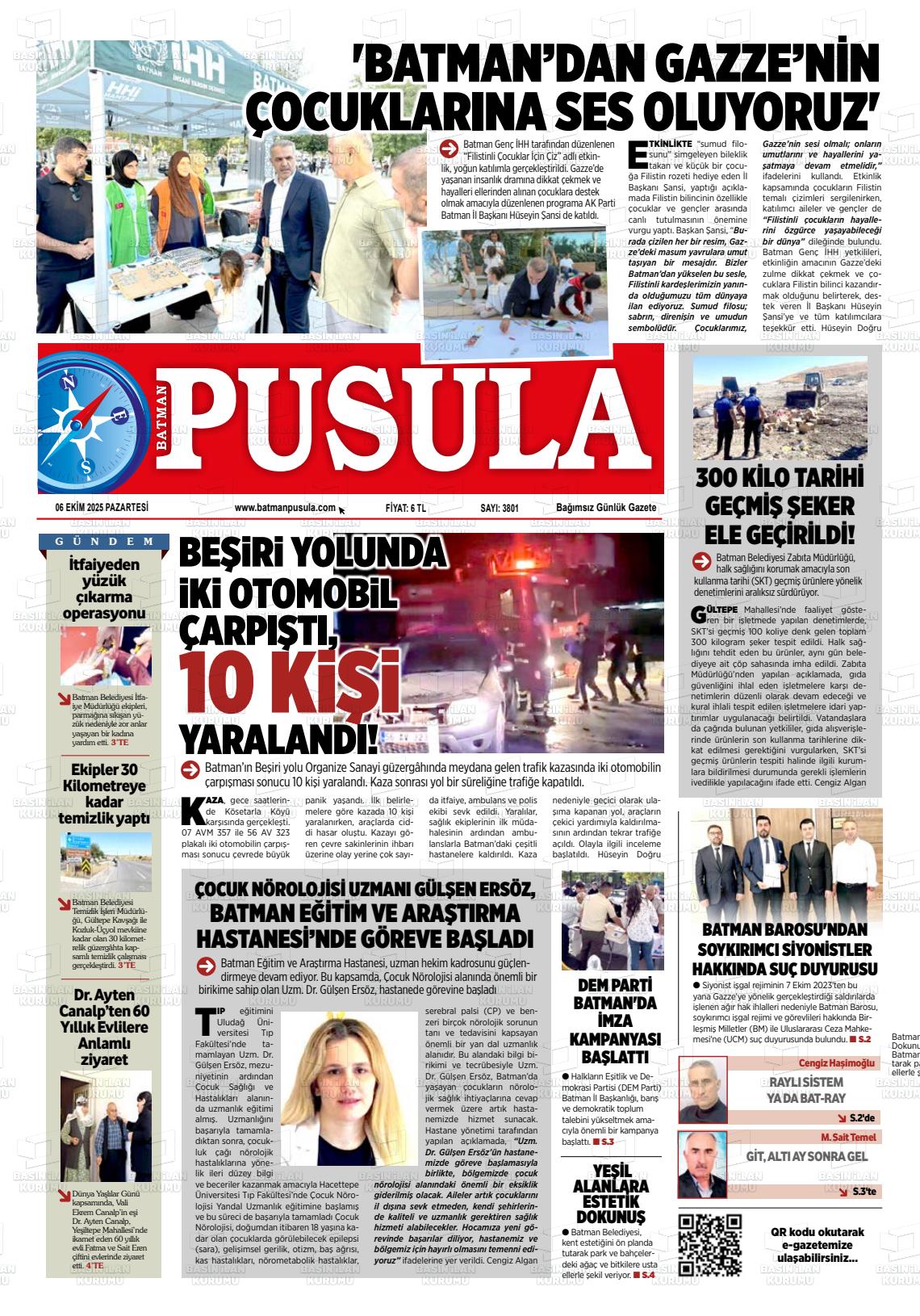 Batman Gazete Manşetleri 6 Ekim 2025 (8)