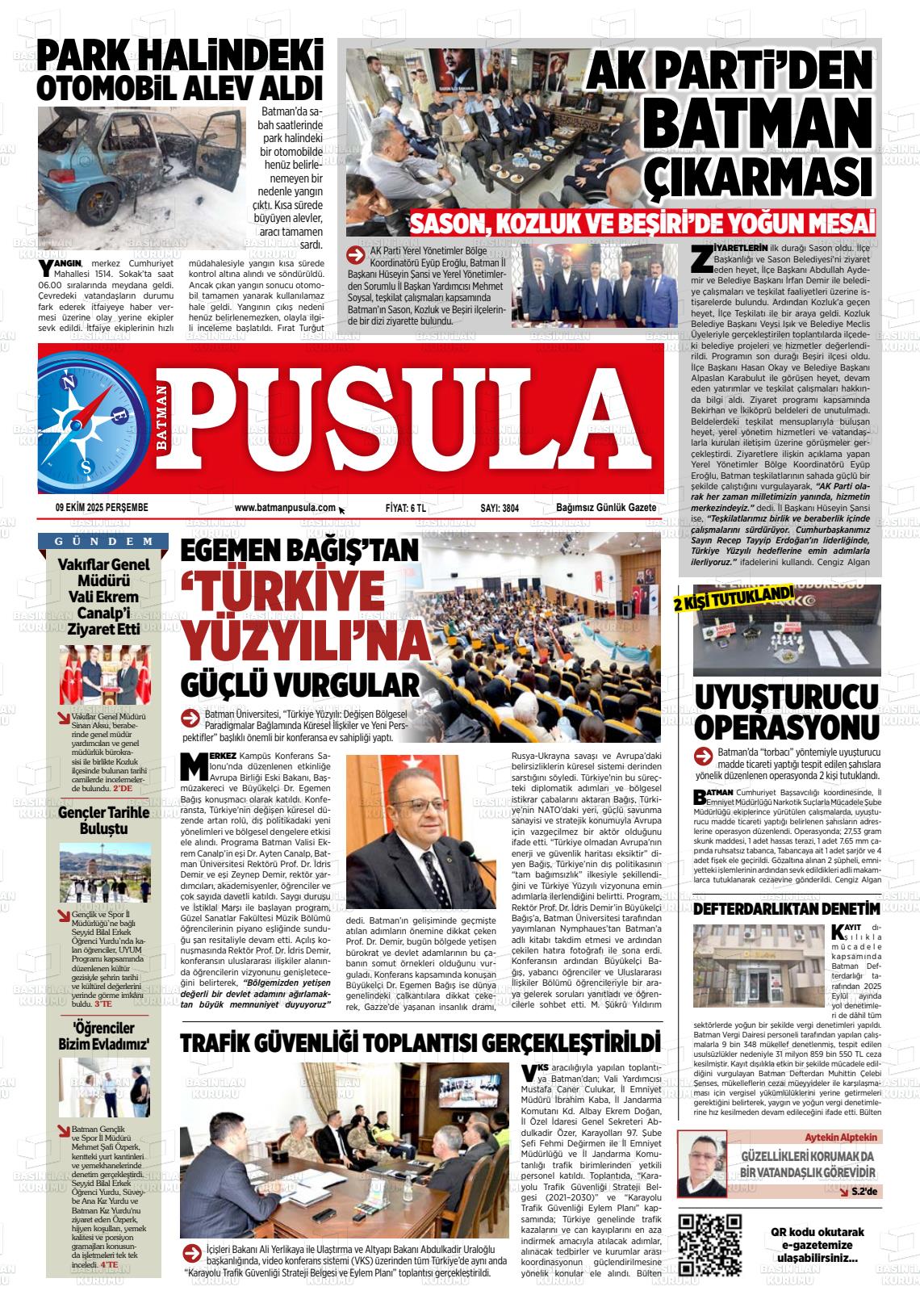 Batman Gazete Manşetleri 9 Ekim 2025 (8)