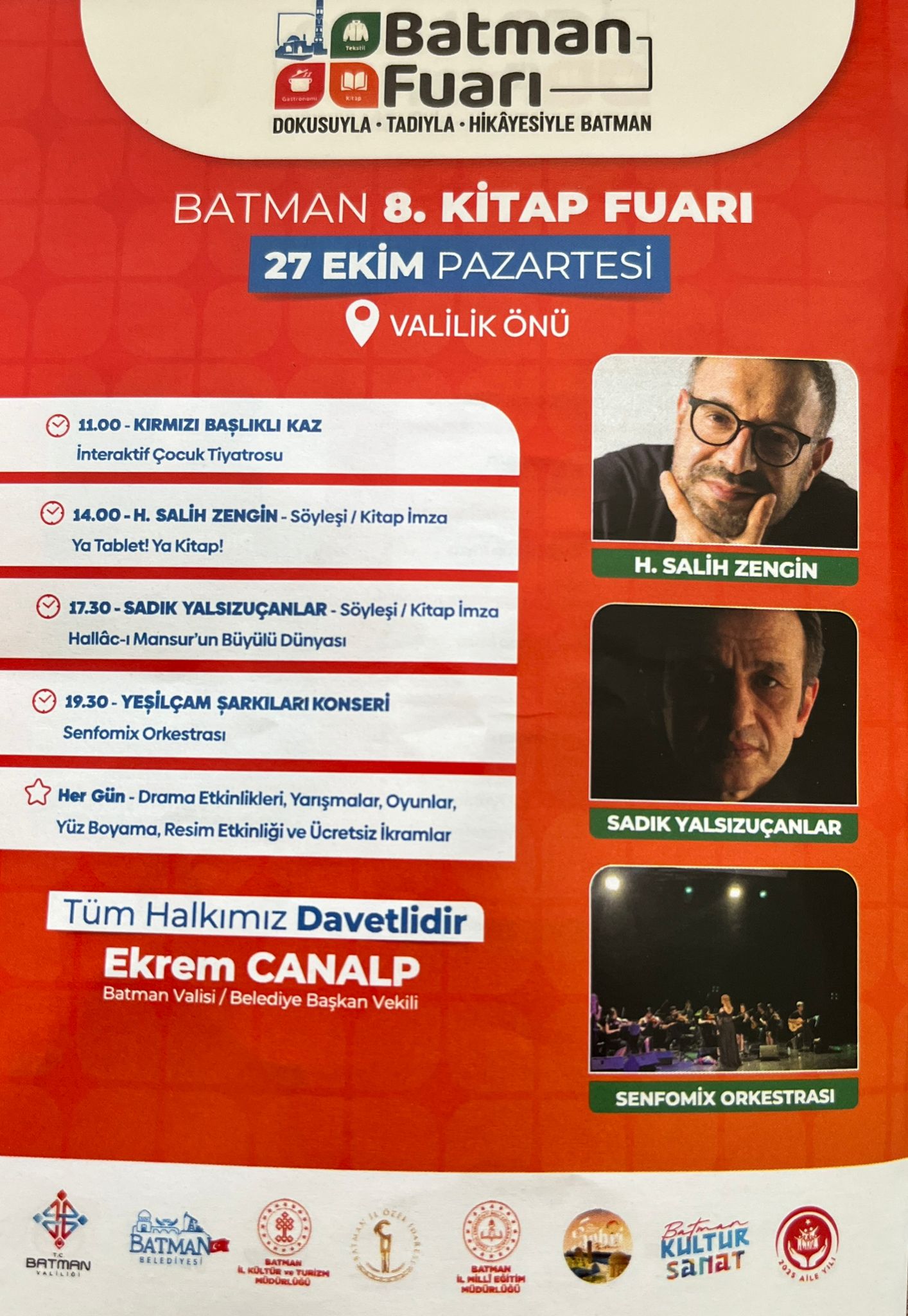 Batman Valiliği Önünde Düzenlenen 8. Batman Kitap Fuarı, Bugün De Birbirinden Renkli Etkinliklerle Kitapseverleri Ağırlayacak.