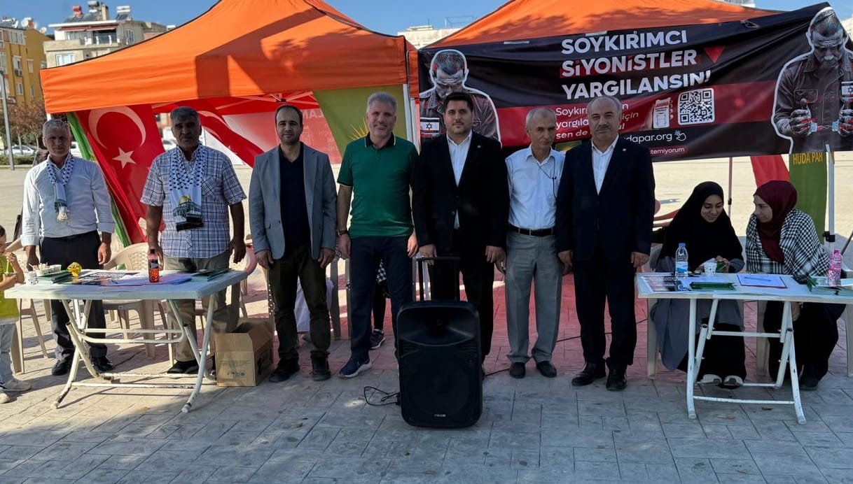 Hüda Par Antalya'dan “Soykırımcı Siyonistler Yargılansın” Çağrısı (2)