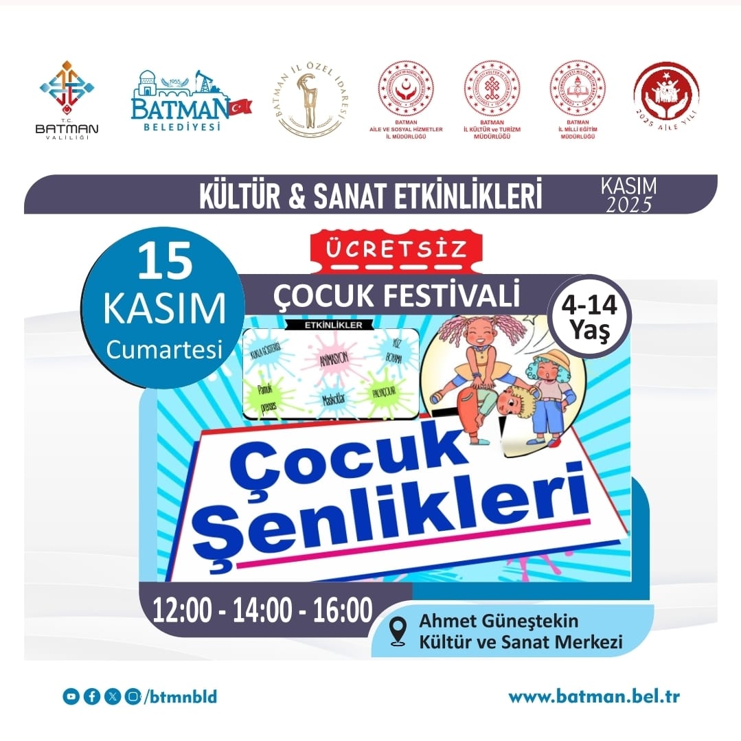 Batman Belediyesi’nden Çocuklara Ücretsiz Tiyatro Şenliği-1