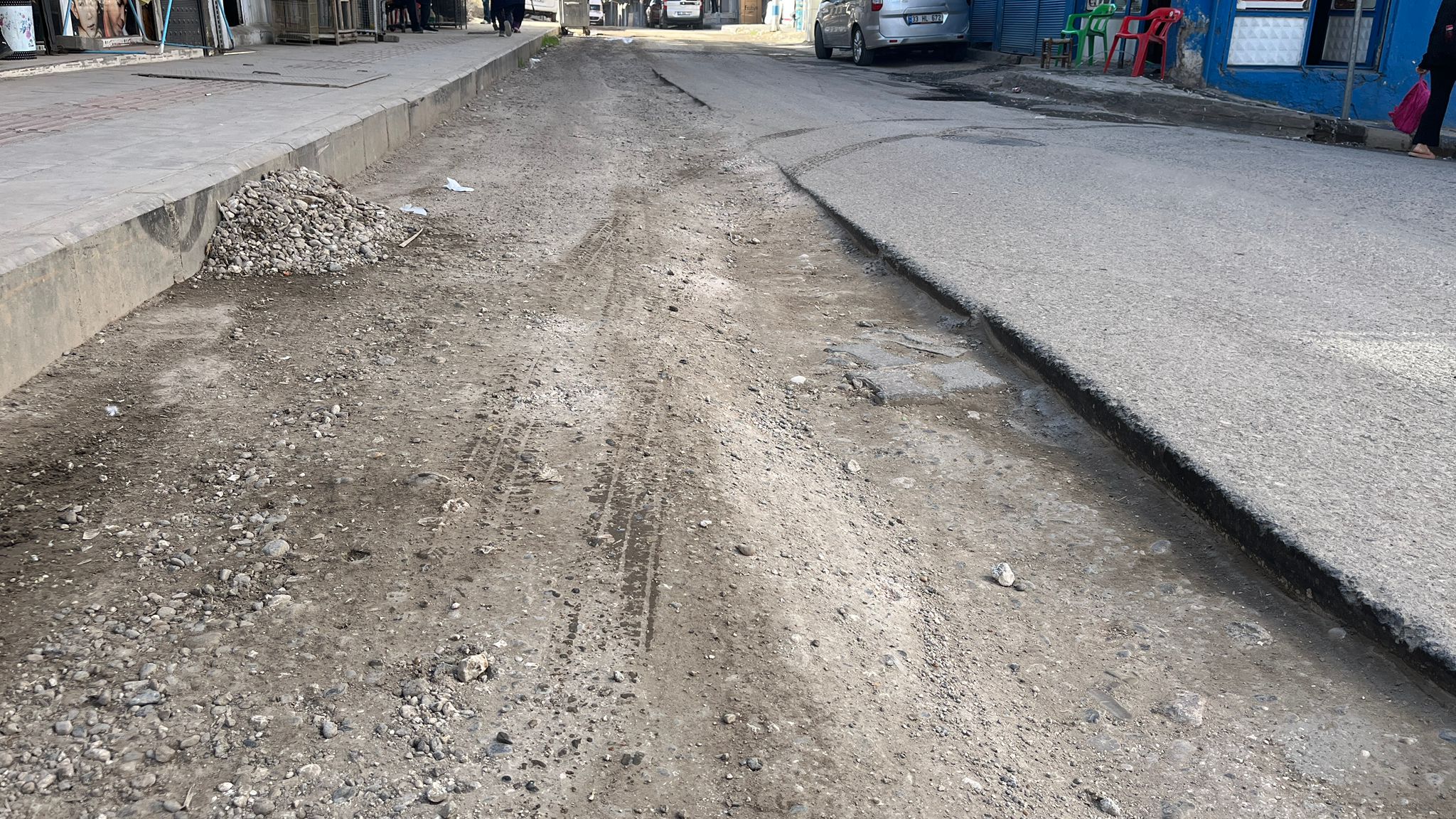 Kazım Arıca Caddesi Toz Duman İçinde Esnaf Çözüm Bekliyor (2)