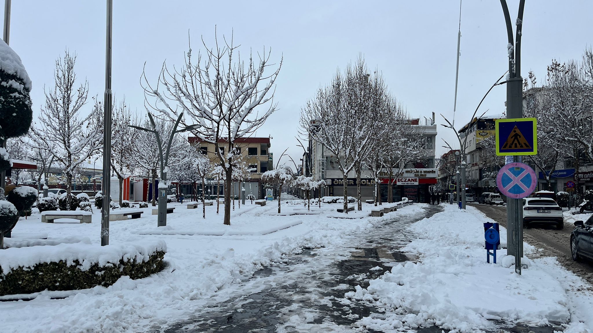 Batman’da Kar Geri Döndü Kent Beyaza Büründü (4)