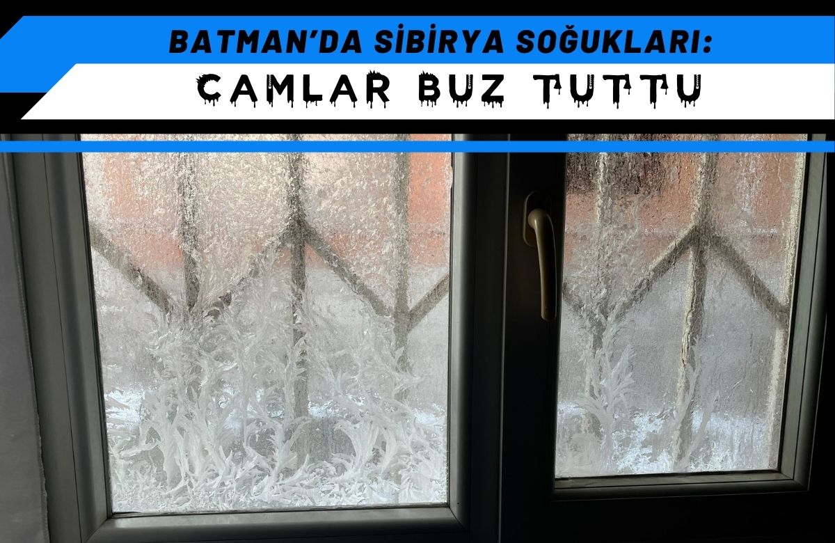 Batman’da Sibirya Soğukları Camlar Buz Tuttu (1)