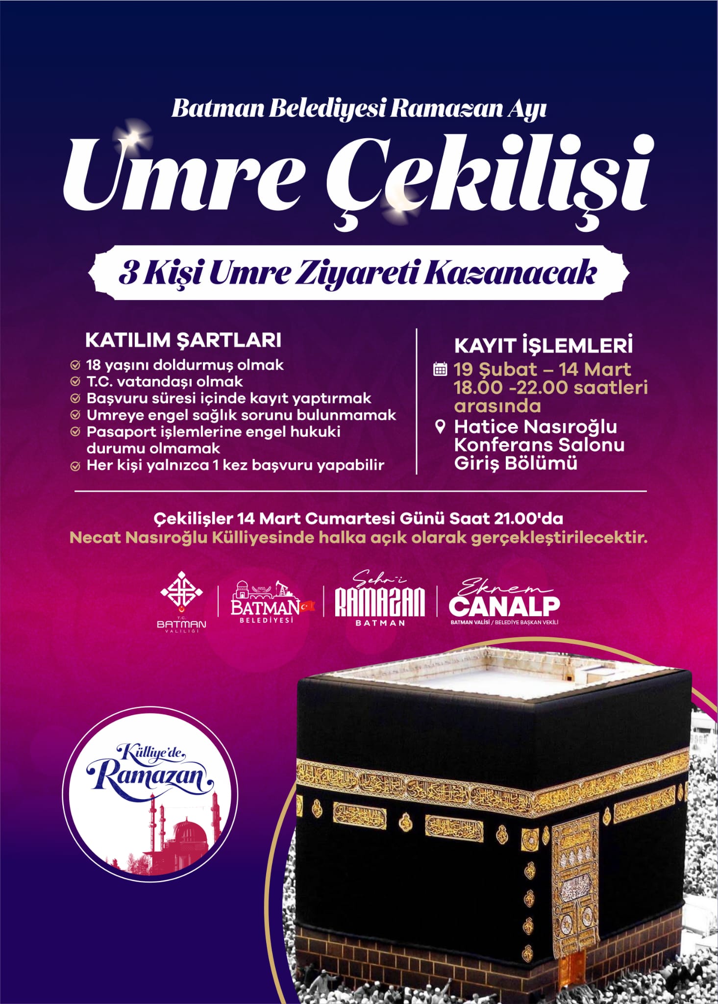 Batman Belediyesi’nden Ramazan Ayında Umre Çekilişi (2)