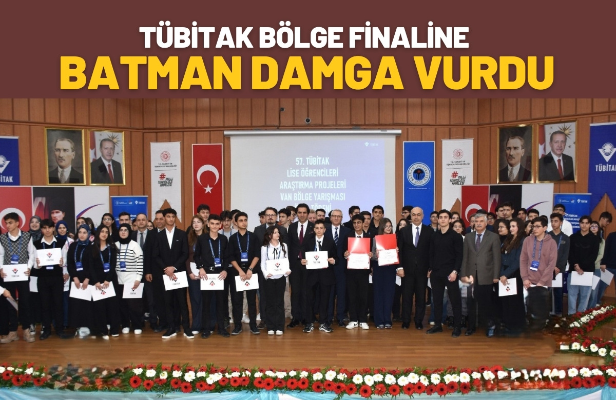 Batman, TÜBİTAK Bölge Finaline Damga Vurdu