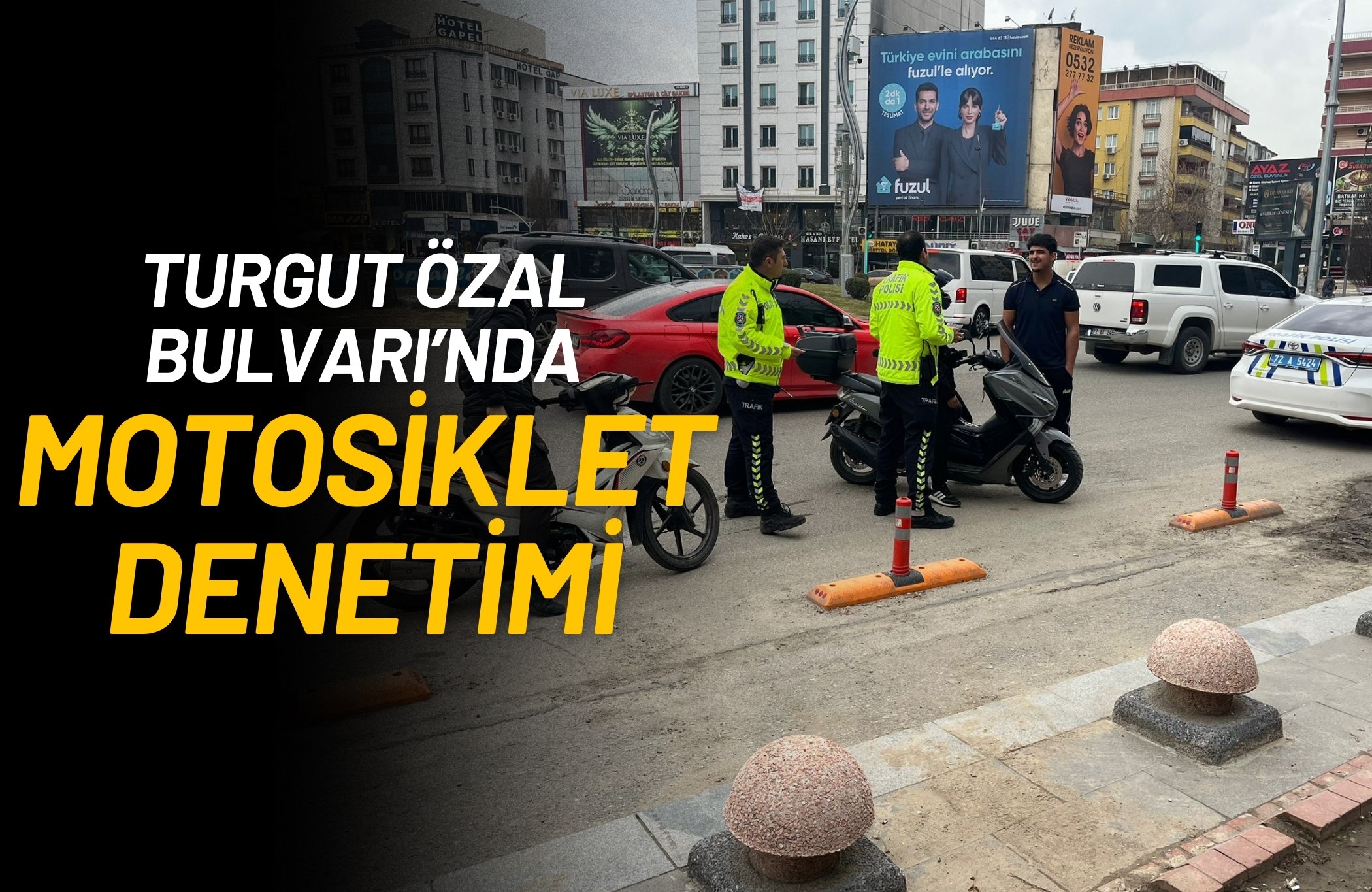 Turgut Özal Bulvarı’nda Motosiklet Denetimi