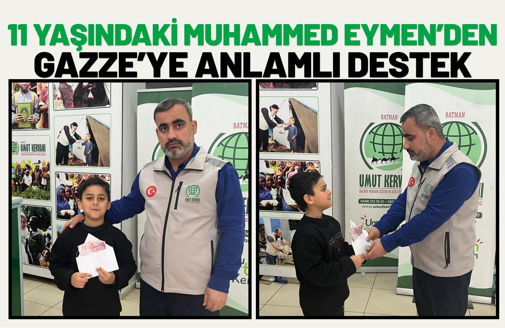 11 Yaşındaki Muhammed Eymen’den Gazze’ye Anlamlı Destek