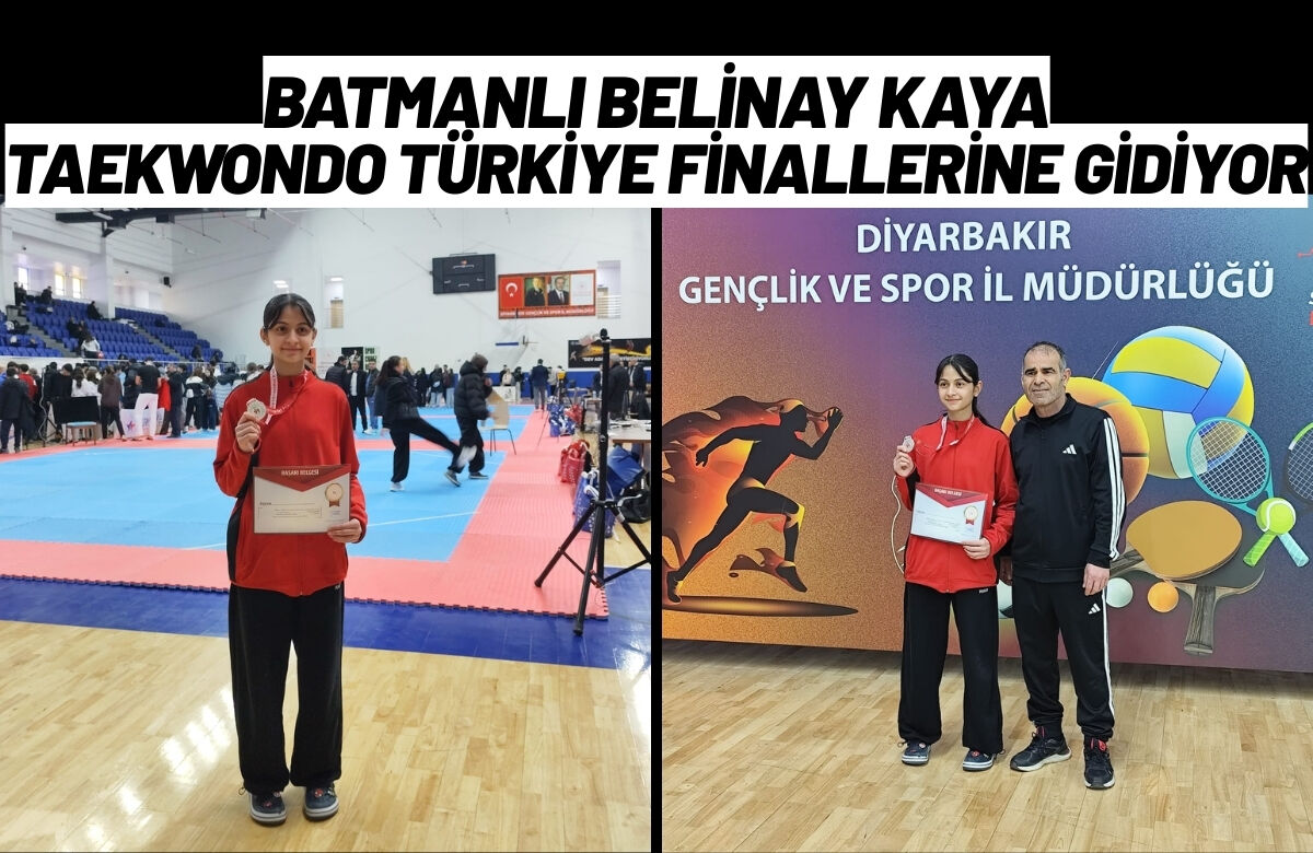 Batmanlı Belinay Kaya Taekwondo Türkiye Finallerine Gidiyor (1)