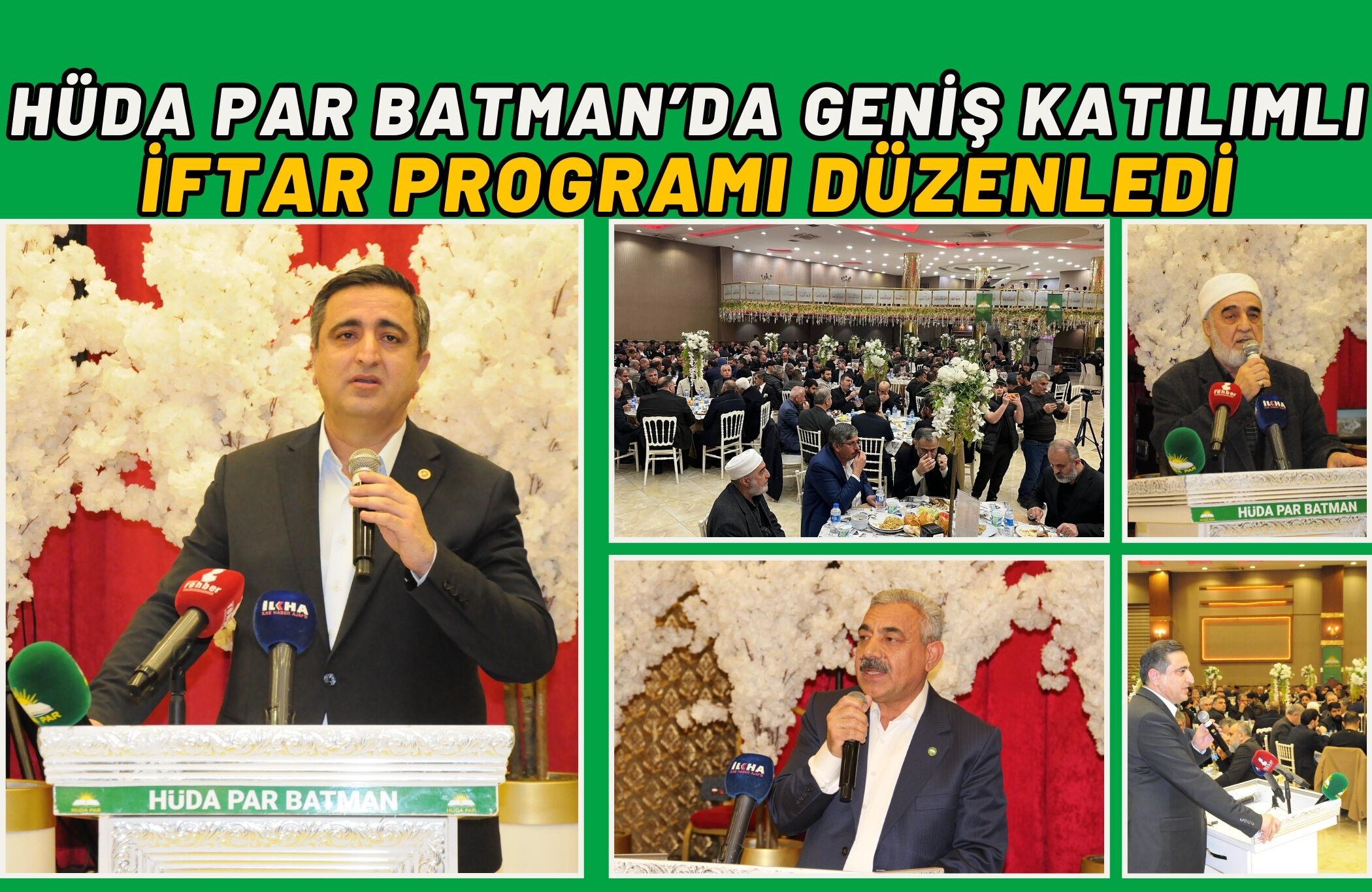 HÜDA PAR Batman’da Geniş Katılımlı İftar Programı Düzenledi