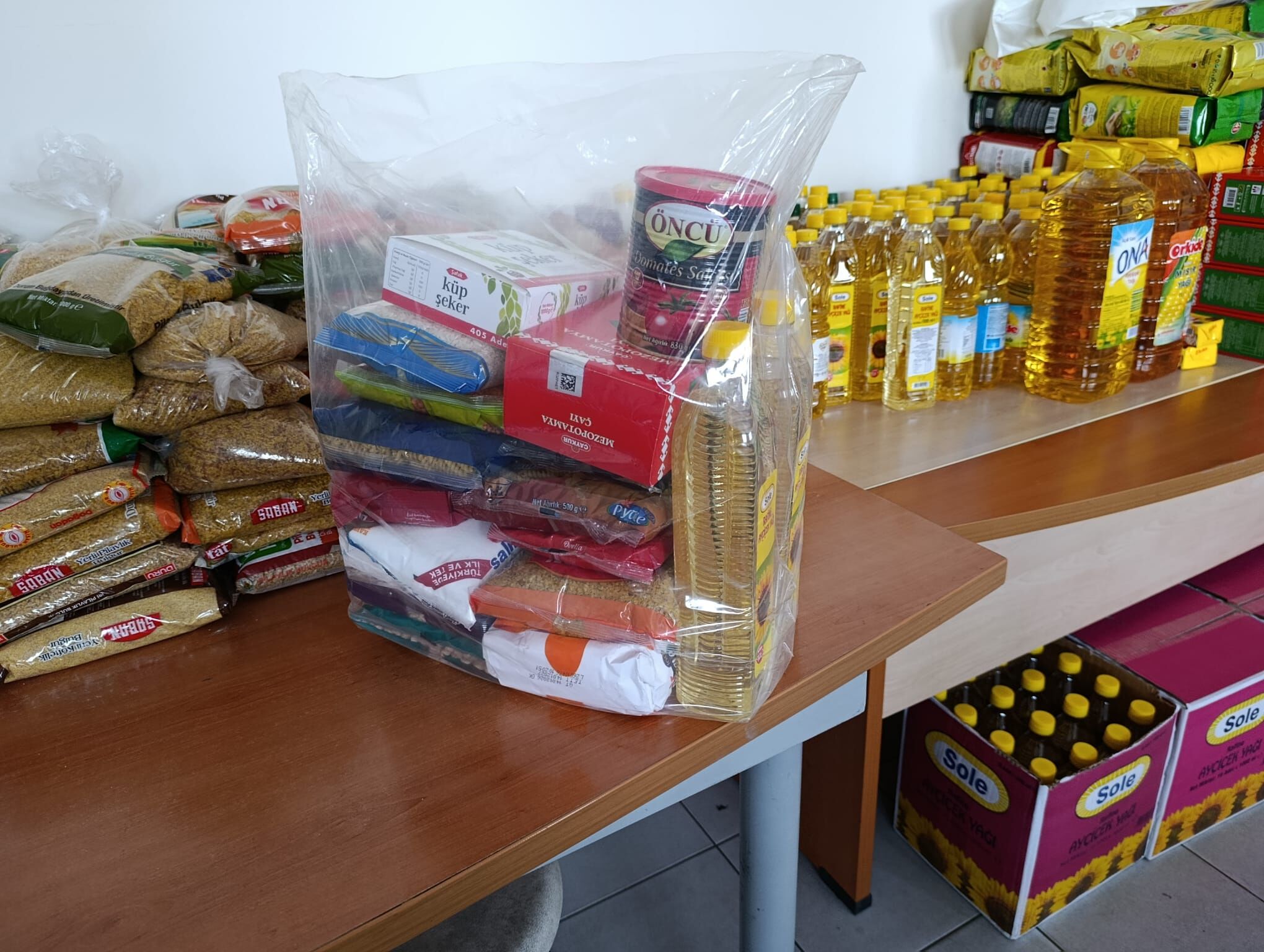 Minik Öğrencilerden 120 Aileye Ramazan Desteği (1)