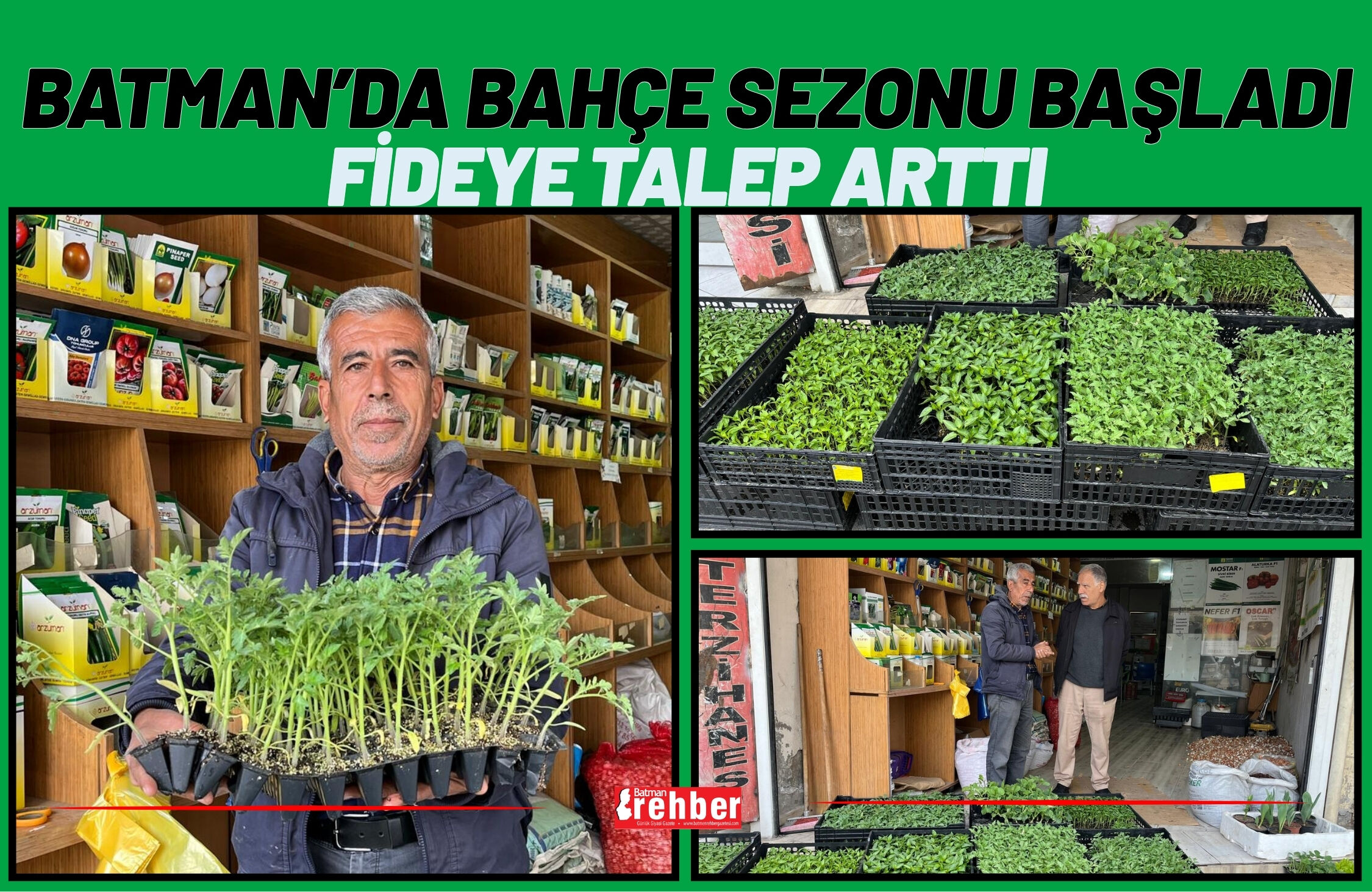 Batman’da Bahçe Sezonu Başladı Fideye Talep Arttı (1)
