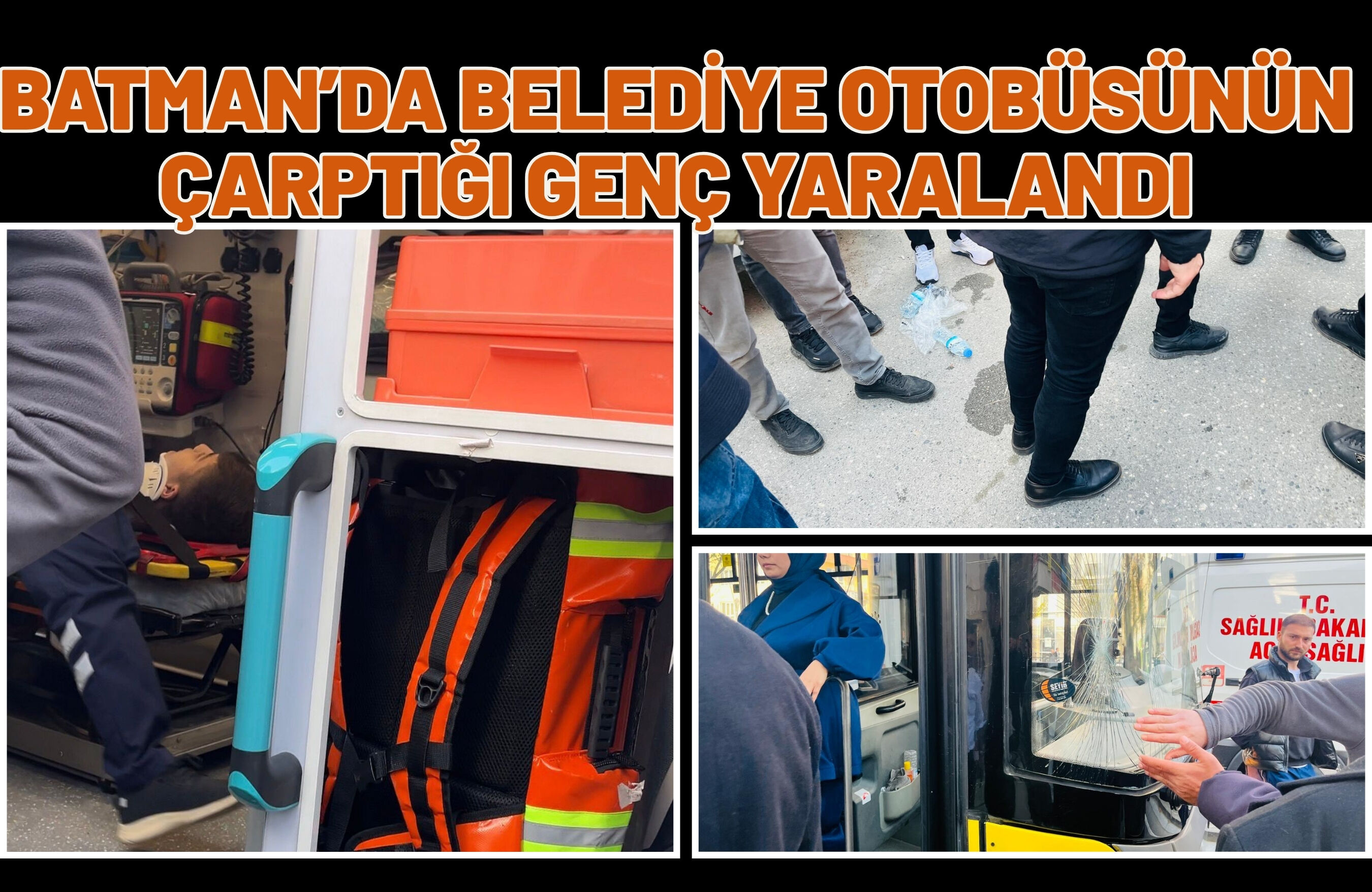 Batman’da Belediye Otobüsünün Çarptığı Genç Yaralandı