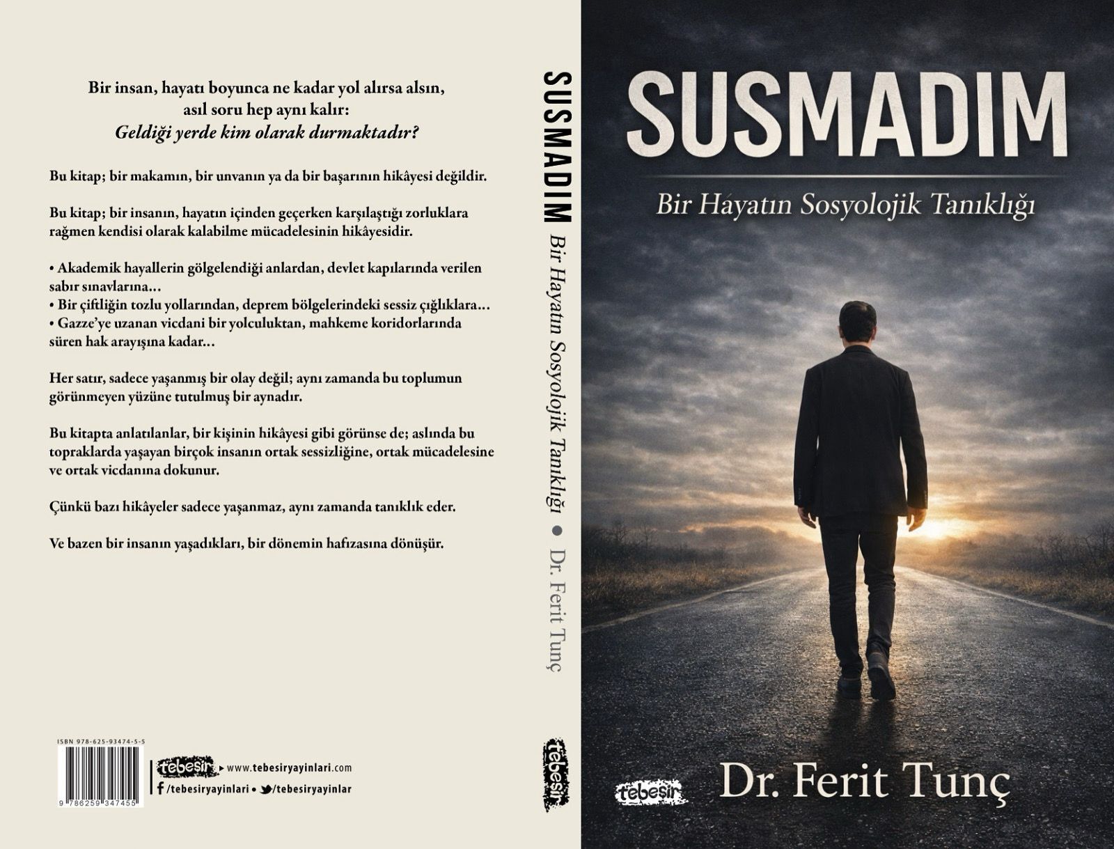 Dr. Ferit Tunç’un “Susmadım” Kitabı Yayınlandı (2)