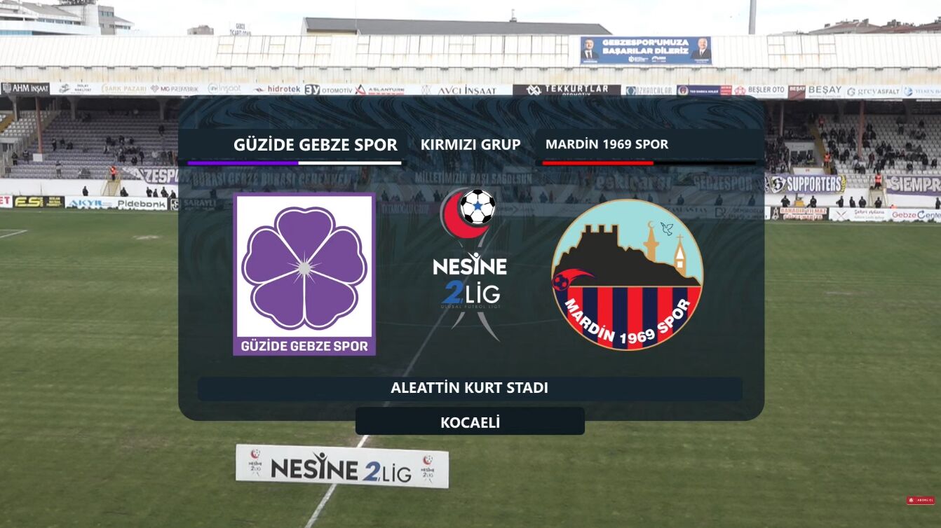 Gebzespor - Mardinspor Canlı Yayın İzle