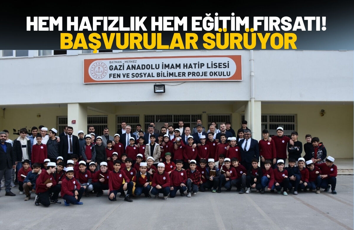 Batman'da Hem Hafızlık Hem Eğitim Fırsatı! Başvurular Sürüyor
