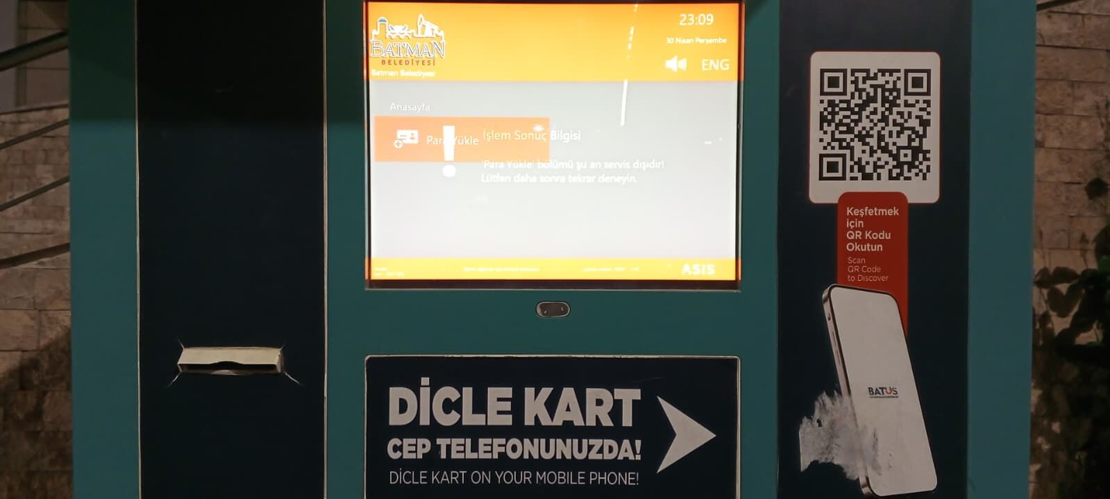 Dicle Kart Dolum Cihazları 'Servis Dışı' Vatandaşlar Mağdur! (2)