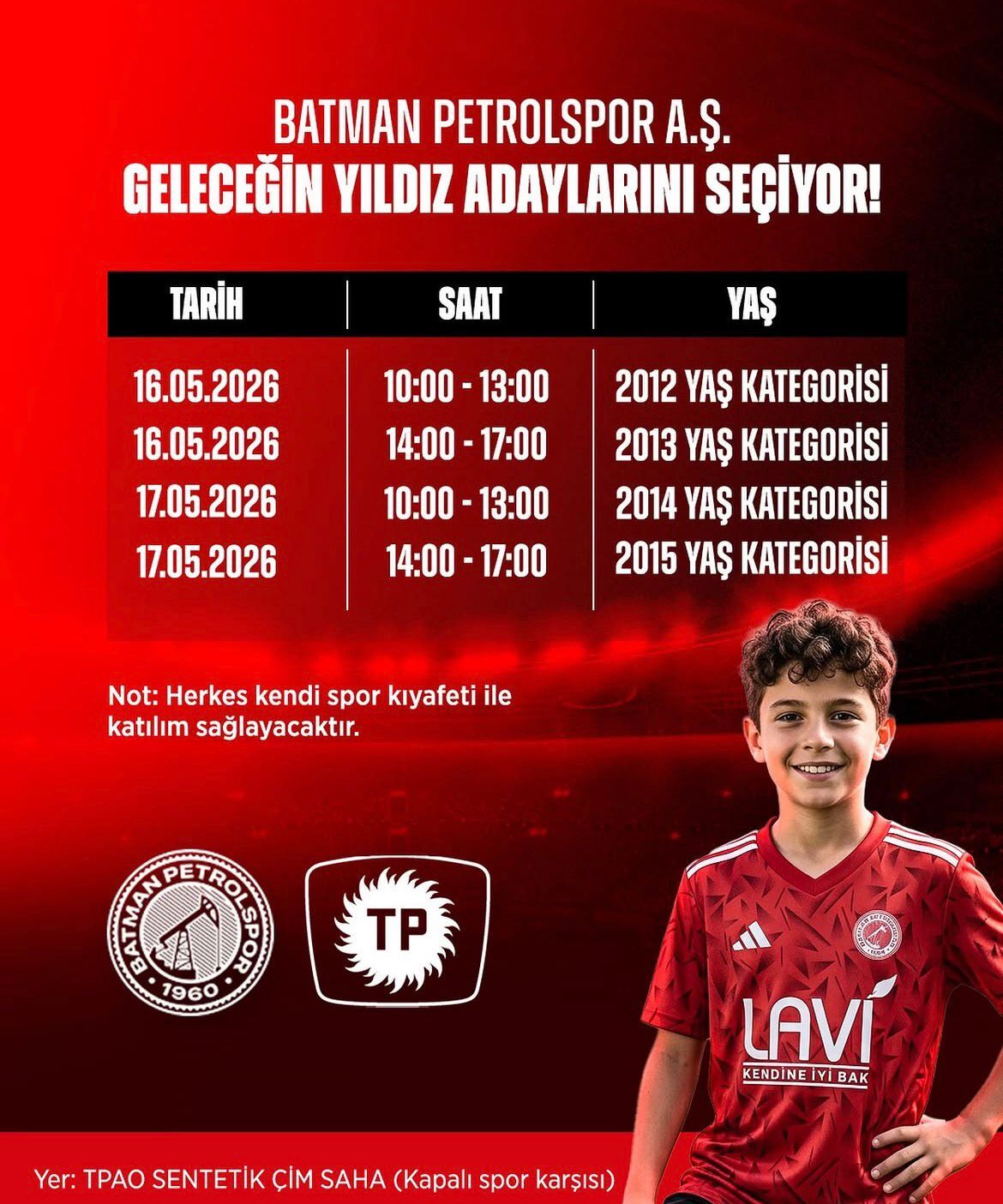 “Geleceğin Yıldızları” Batman Petrolspor’da Seçilecek (2)