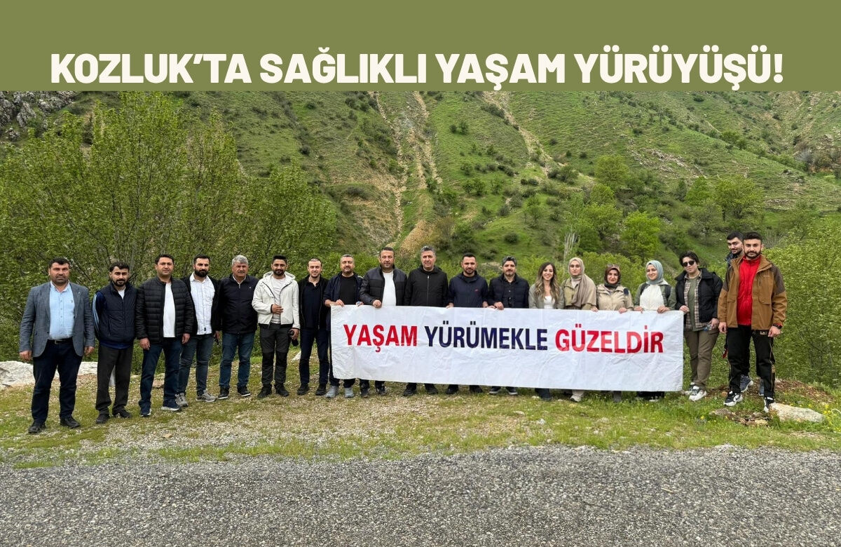 Kozluk’ta Sağlıklı Yaşam Yürüyüşü! Sağlık Çalışanları Doğayla Buluştu