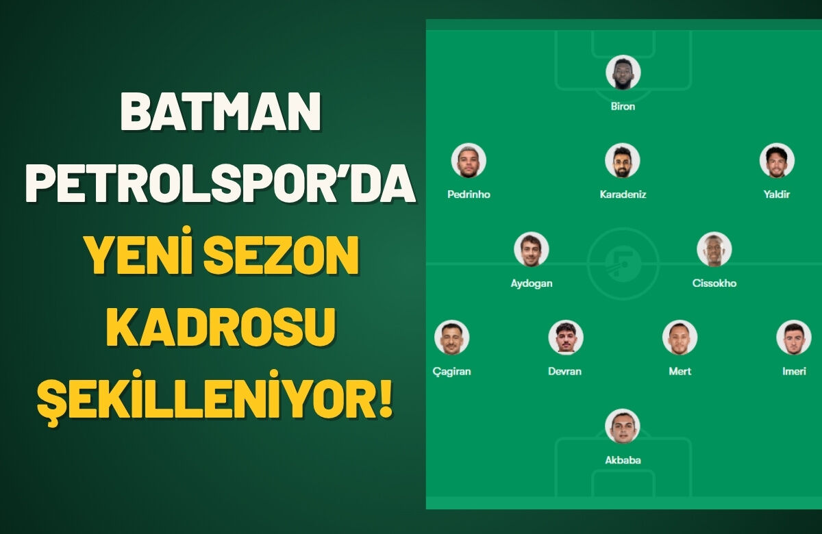 Batman Petrolspor’da Yeni Sezon Kadrosu Şekilleniyor!