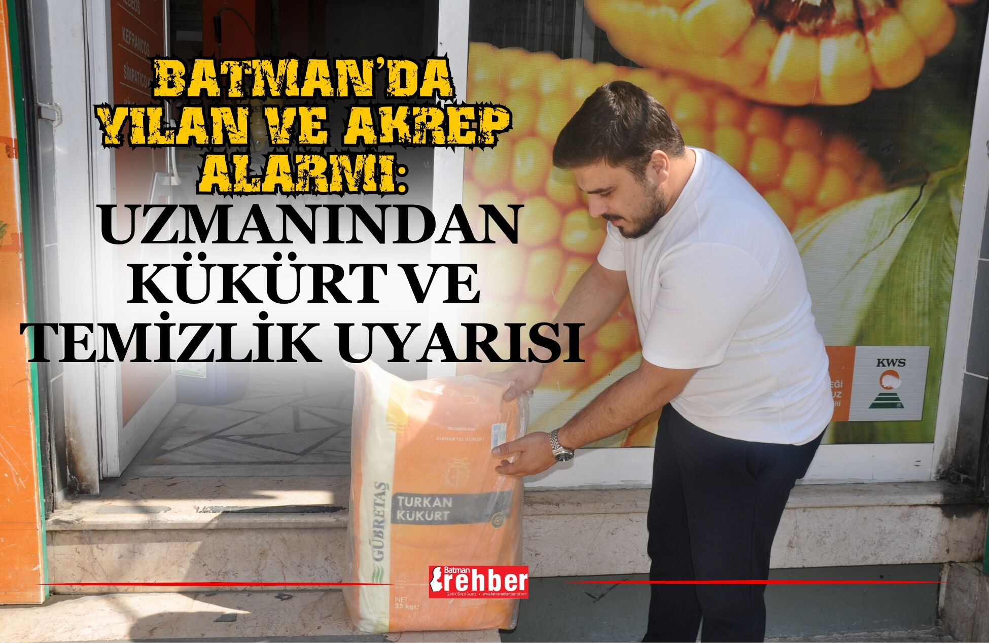 Batman’da Yılan ve Akrep Alarmı: Uzmanından Kükürt ve Temizlik Uyarısı