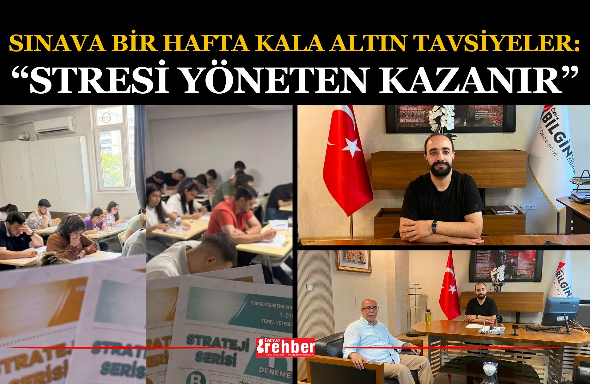 Sınava Bir Hafta Kala Altın Tavsiyeler: “Stresi Yöneten Kazanır”