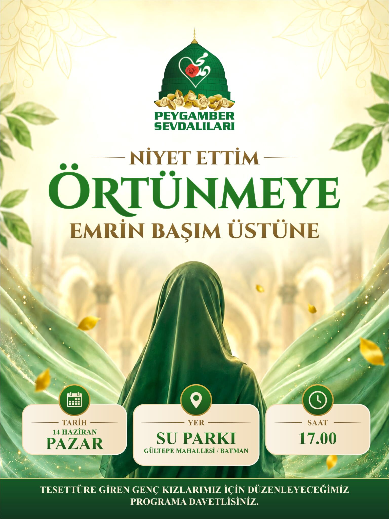 Tesettür Etkinliği Bugün Saat 17.00’De… Tüm Batman Halkı Davet Edildi